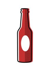 Hot sauce bottle illustration.