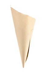 Paper cone isolated on white background