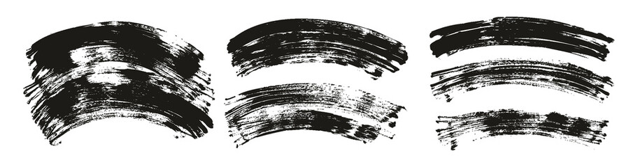 Flat Fan Brush Regular Curved Background High Detail Abstract Vector Background Extra Set 