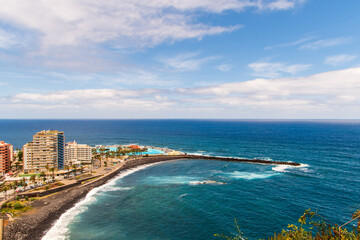 Costa del Puerto de la Cruz, en la Isla de Tenerife