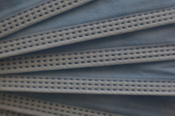 Nahaufnahme von Einwegmasken, Masken, Corona, 2020, COVID-19