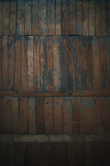 old and crooked shabby parquet