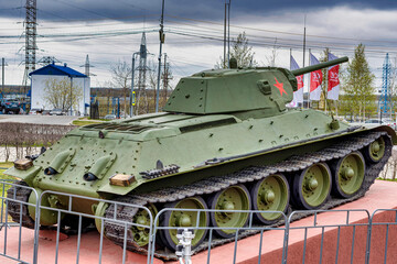 Fototapeta premium Soviet tank T-34 from WWII period. 