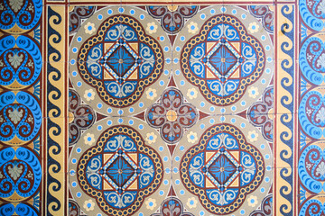 Samples of the famous Metlakh tiles, popular more than a hundred years ago