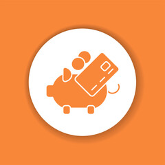 Budgeting glyph color icon. Event management.