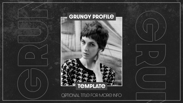 Grungy Profile Template