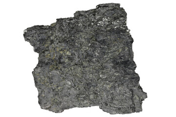 graphite from Sunk, Austria isolated on white background