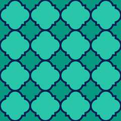 Fototapeta premium geometric green background, seamless pattern. vector