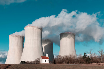 Nuclear power station Dukovany, Vysocina region, Czech republic