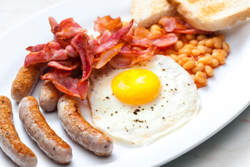 still life of English breakfast