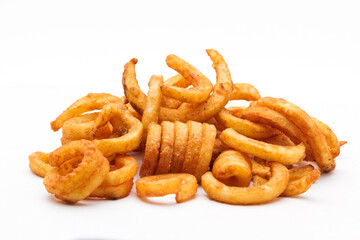 Crispy fried onion rings.