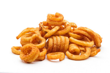 Crispy fried onion rings.