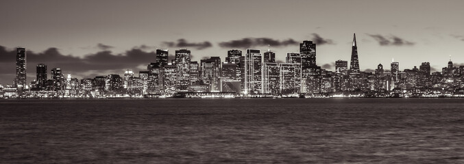 San Francisco Skyline in Black and White