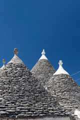 Fototapeta na wymiar Trulli houses in Alberobello, UNESCO site, Apulia region, Italy