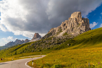 Landscape near Passo Giau in Dolomites, Italy