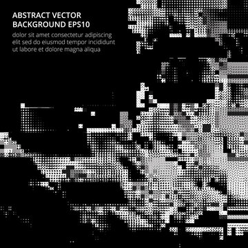 Dark image in the style of glitch.