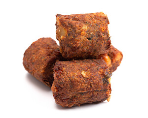 A Falafel Isolated on a White Background