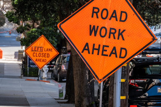 road work signs