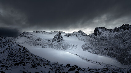 the nunataq on the snowbird glacier