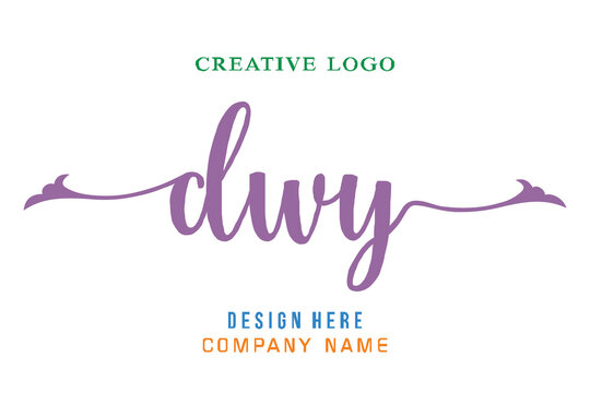 DWY lettering logo is simple, easy to understand and authoritative
