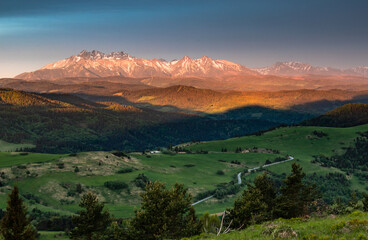 Widok na Tatry z Pienin © Piotr
