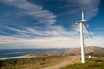 wind park landscape in Spain