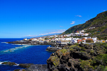 Beautiful view of the town of Garachico, Tenerife, Canary Island, Spain
