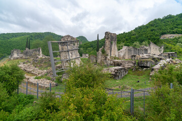 Fototapeta na wymiar Nokalakevi - fortress in the western part of Georgia, the place of the legendary city of Aia