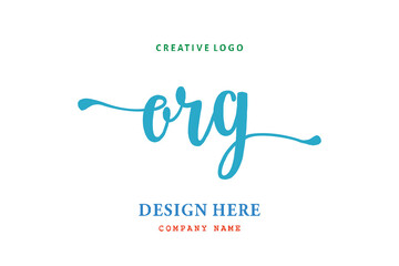 ORG lettering logo is simple, easy to understand and authoritative