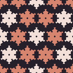 Seamless pattern with geometric ornament.