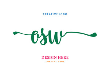 OSW lettering logo is simple, easy to understand and authoritative