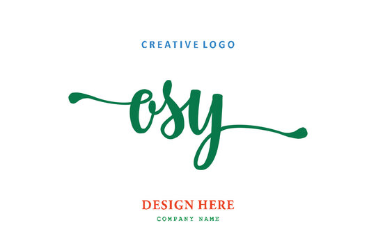 OSY lettering logo is simple, easy to understand and authoritative