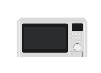 Microwave. Illustration of a modern microwave oven with a digital menu.