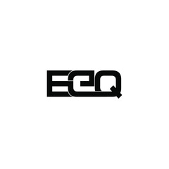 eeq letter original monogram logo design