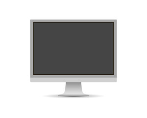 Vector illustration of a computer monitor.