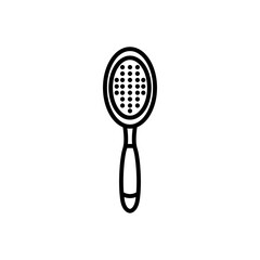 Hairbrush icon line style vector for your web, mobile app logo UI design
