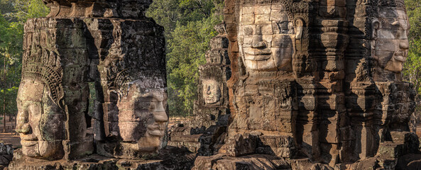 Naklejka premium Bayon Wat in Angkor Thom