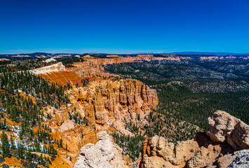A view of the cliffs in Bryce Canyon National Park