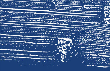 Grunge texture. Distress indigo rough trace. Extra