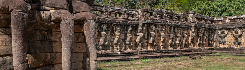 Fototapeta premium Elephant Terrace carving