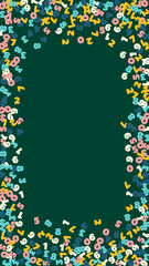 Falling pastel numbers. Math study concept with flying digits. Cool back to school mathematics banner on blackboard background. Falling numbers vector illustration.