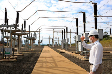 ingeniero en subestación transformadora, energía eléctrica, inspección de obra