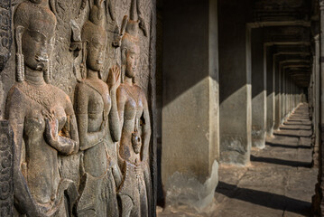 Angkor Wat architecture - obrazy, fototapety, plakaty