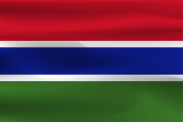 Country flag The beautifully wrinkled Gambia has a sleek weight.