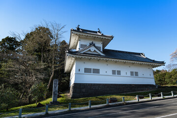 日本の仙台城　青葉城　大手門隅櫓
