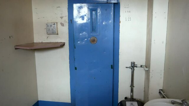 Prison Cell Living Quarters.Inside A British Cell. Life Behind Bars