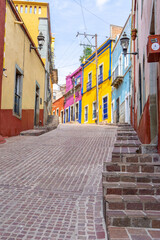 Nice alleyways in the small town of Guanajuato