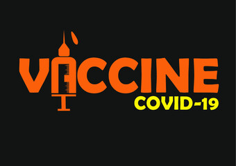 Naklejka na ściany i meble Vaccine covid 19. 