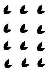Fototapeta premium black leaf isolated white background
