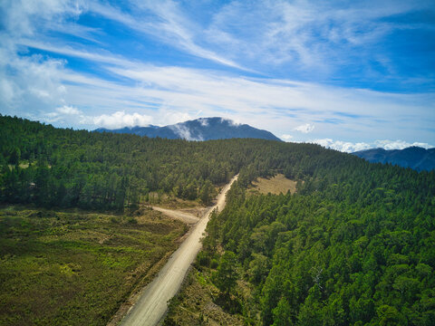 Valle Nuevo, Constanza aerial view, Dominican Republic